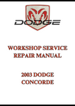 2003 DODGE CONCORDE WORKSHOP SERVICE REPAIR MANUAL - PDF