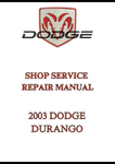 2003 DODGE DURANGO SHOP SERVICE REPAIR MANUAL - PDF