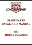 2003 DODGE DURANGO SPARE PARTS CATALOGUE MANUAL - PDF