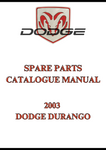 2003 DODGE DURANGO SPARE PARTS CATALOGUE MANUAL - PDF