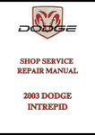 2003 DODGE INTREPID SHOP SERVICE REPAIR MANUAL - PDF