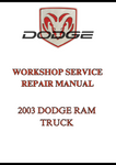 2003 DODGE RAM TRUCK WORKSHOP SERVICE REPAIR MANUAL  -DPF
