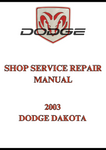 2003 DODGE DAKOTA SHOP SERVICE REPAIR MANUAL - PDF