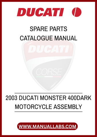 DON'T LET A MISSING PART HOLD YOU BACK. EQUIP YOURSELF WITH THE KNOWLEDGE AND TOOLS NECESSARY TO MAINTAIN YOUR DUCATI MONSTER 400 DARK. DOWNLOAD YOUR PDF MANUAL
