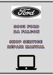 2003 FORD BA FALCON SHOP SERVICE REPAIR MANUAL - PDF