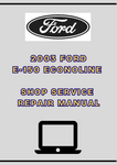 2003 FORD E-150 ECONOLINE SHOP SERVICE REPAIR MANUAL - PDF