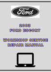 2003 FORD ESCORT WORKSHOP SERVICE REPAIR MANUAL - PDF