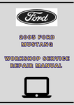 2003 FORD MUSTANG WORKSHOP SERVICE REPAIR MANUAL - PDF