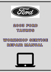 2003 FORD TAURUS WORKSHOP SERVICE REPAIR MANUAL - PDF
