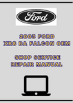 2003 FORD XR8 BA FALCON OEM SHOP SERVICE REPAIR MANUAL - PDF
