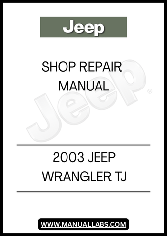 REV UP YOUR DIY SKILLS WITH THE 2003 JEEP WRANGLER TJ SHOP REPAIR MANUAL, YOUR ULTIMATE GUIDE TO MAINTAINING AND REPAIRING YOUR BELOVED OFF-ROADER. THIS COMPREHENSIVE MANUAL IS DESIGNED SPECIFICALLY FOR THE 2003 JEEP WRANGLER TJ, PROVIDING DETAILED INSTRUCTIONS AND DIAGRAMS THAT MAKE EVEN THE MOST COMPLEX REPAIRS MANAGEABLE. WHETHER YOU'RE A SEASONED MECHANIC OR A WEEKEND WARRIOR, THIS MANUAL IS AN ESSENTIAL TOOL FOR KEEPING YOUR JEEP IN PEAK CONDITION