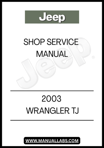 REV UP YOUR JEEP MAINTENANCE GAME WITH THE 2003 JEEP WRANGLER TJ SHOP SERVICE MANUAL. THIS COMPREHENSIVE GUIDE IS YOUR GO-TO RESOURCE FOR EVERYTHING YOU NEED TO KNOW ABOUT SERVICING AND REPAIRING YOUR WRANGLER. PACKED WITH DETAILED DIAGRAMS, STEP-BY-STEP INSTRUCTIONS, AND EXPERT TIPS, IT EMPOWERS YOU TO TACKLE ANY PROJECT WITH CONFIDENCE.