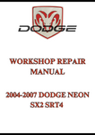 2004-2007 DODGE NEON SX2 SRT4 WORKSHOP REPAIR MANUAL - PDF