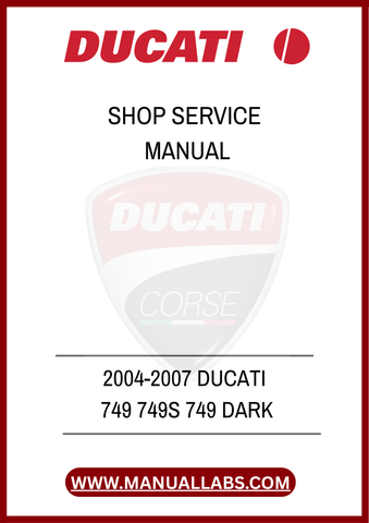 DON'T MISS OUT ON THE OPPORTUNITY TO ENHANCE YOUR MOTORCYCLE KNOWLEDGE AND SKILLS. DOWNLOAD THE 2004-2007 DUCATI 749 SHOP SERVICE MANUAL TODAY AND TAKE THE FIRST STEP TOWARDS
