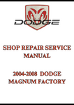 2004-2008  DODGE MAGNUM FACTORY SHOP REPAIR SERVICE MANUAL - PDF