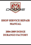 2004-2009 DODGE DURANGO FACTORY SHOP REPAIR SERVICE MANUAL - PDF  