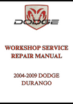 2004-2009 DODGE DURANGO WORKSHOP SERVICE REPAIR MANUAL - PDF