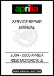 REV UP YOUR MAINTENANCE GAME WITH THE 2004 - 2005 APRILIA RS50 MOTORCYCLE SERVICE REPAIR MANUAL IN PDF FORMAT. THIS COMPREHENSIVE GUIDE IS DESIGNED SPECIFICALLY FOR THE RS50 MODEL, PROVIDING YOU WITH DETAILED INSTRUCTIONS AND DIAGRAMS TO TACKLE ANY REPAIR OR SERVICE TASK WITH CONFIDENCE. WHETHER YOU'RE A SEASONED MECHANIC OR A DIY ENTHUSIAST, THIS MANUAL IS AN ESSENTIAL TOOL FOR KEEPING YOUR MOTORCYCLE IN PEAK CONDITION.
