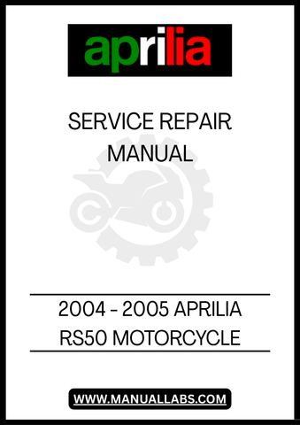 REV UP YOUR MAINTENANCE GAME WITH THE 2004 - 2005 APRILIA RS50 MOTORCYCLE SERVICE REPAIR MANUAL IN PDF FORMAT. THIS COMPREHENSIVE GUIDE IS DESIGNED SPECIFICALLY FOR THE RS50 MODEL, PROVIDING YOU WITH DETAILED INSTRUCTIONS AND DIAGRAMS TO TACKLE ANY REPAIR OR SERVICE TASK WITH CONFIDENCE. WHETHER YOU'RE A SEASONED MECHANIC OR A DIY ENTHUSIAST, THIS MANUAL IS AN ESSENTIAL TOOL FOR KEEPING YOUR MOTORCYCLE IN PEAK CONDITION.