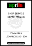 UNLOCK THE FULL POTENTIAL OF YOUR 2004 APRILIA LEONARDO 250-300 WITH OUR COMPREHENSIVE SHOP SERVICE REPAIR MANUAL. THIS PDF FILE IS DESIGNED TO PROVIDE YOU WITH DETAILED INSTRUCTIONS AND INSIGHTS, ENSURING THAT YOU CAN TACKLE ANY MAINTENANCE OR REPAIR TASK WITH CONFIDENCE. 