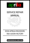 INSIDE THIS MANUAL, YOU'LL FIND STEP-BY-STEP PROCEDURES, WIRING DIAGRAMS, AND TROUBLESHOOTING TIPS TAILORED SPECIFICALLY FOR THE RSV1000R. WHETHER YOU'RE PERFORMING ROUTINE MAINTENANCE OR TACKLING MORE COMPLEX REPAIRS, THIS RESOURCE ENSURES YOU HAVE THE KNOWLEDGE AND CONFIDENCE TO HANDLE ANY TASK WITH