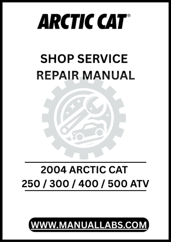 UNLOCK THE FULL POTENTIAL OF YOUR 2004 ARCTIC CAT ATV WITH OUR COMPREHENSIVE SHOP SERVICE REPAIR MANUAL, AVAILABLE FOR INSTANT PDF DOWNLOAD. THIS ESSENTIAL GUIDE COVERS THE 250, 300, 400, AND 500 MODELS, PROVIDING DETAILED INSTRUCTIONS, DIAGRAMS, AND TROUBLESHOOTING TIPS TO ENSURE YOUR ATV RUNS SMOOTHLY AND EFFICIENTLY. WHETHER YOU'RE A SEASONED MECHANIC OR A DIY ENTHUSIAST, THIS MANUAL EMPOWERS YOU TO TACKLE REPAIRS AND MAINTENANCE WITH CONFIDENCE, SAVING YOU TIME AND MONEY. DON'T MISS OUT ON THE OPPORTUNI