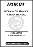 Unlock the full potential of your 2004 Arctic Cat 650 Twin ATV with our comprehensive Workshop Service Repair Manual, available for instant PDF download.