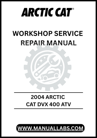 Unlock the full potential of your 2004 Arctic Cat DVX 400 ATV with our comprehensive Workshop Service Repair Manual, available for instant PDF download