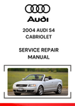 The 2004 Audi S4 Cabriolet Service Repair Manual is a detailed guide designed to help owners and technicians maintain, repair, and troubleshoot the 2004 Audi S4 Cabriolet, a high-performance convertible model from Audi.