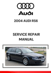 The 2004 Audi RS6 Service Repair Manual is a detailed guide designed for owners and mechanics to help with maintaining, diagnosing, and repairing the 2004 Audi RS6, a high-performance sports sedan from Audi.