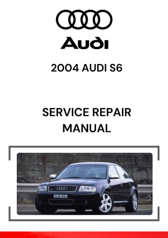 The 2004 Audi S6 Service Repair Manual is an in-depth guide designed for Audi owners, mechanics, and technicians who need to perform maintenance, repairs, and diagnostics on the 2004 Audi S6.