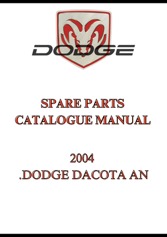 2004 DODGE DAKOTA SHOP SERVICE REPAIR MANUAL - PDF