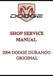 2004 DODGE DURANGO ORIGINAL SHOP SERVICE MANUAL - PDF