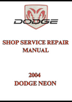 2004 DODGE NEON SHOP SERVICE REPAIR MANUAL - PDF