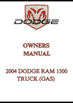 2004 DODGE RAM 1500 TRUCK (GAS) OWNERS MANUAL - PDF