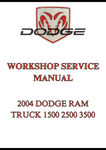 2004 DODGE RAM TRUCK 1500 2500 3500 WORKSHOP SERVICE MANUAL - PDF