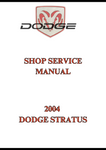 2004 DODGE STRATUS SHOP SERVICE MANUAL - PDF