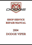 2004 DODGE VIPER SHOP SERVICE REPAIR MANUAL - PDF