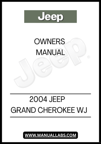 DISCOVER THE ESSENTIAL GUIDE FOR YOUR 2004 JEEP GRAND CHEROKEE WJ WITH THIS COMPREHENSIVE OWNER'S MANUAL. THIS MANUAL IS DESIGNED TO PROVIDE YOU WITH ALL THE INFORMATION YOU NEED TO MAXIMIZE YOUR VEHICLE'S PERFORMANCE AND FEATURES, ENSURING A SMOOTH AND ENJOYABLE DRIVING EXPERIENCE.