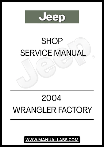DISCOVER THE ULTIMATE RESOURCE FOR YOUR 2004 JEEP WRANGLER WITH THE FACTORY SHOP SERVICE MANUAL. THIS COMPREHENSIVE GUIDE IS DESIGNED TO PROVIDE YOU WITH DETAILED INFORMATION ON MAINTENANCE, REPAIR, AND TROUBLESHOOTING, ENSURING YOUR VEHICLE RUNS AT ITS BEST. WITH STEP-BY-STEP INSTRUCTIONS AND CLEAR DIAGRAMS, YOU'LL HAVE EVERYTHING YOU NEED TO TACKLE ANY PROJECT WITH CONFIDENCE.