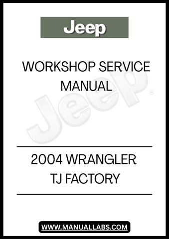 UNLOCK THE FULL POTENTIAL OF YOUR 2004 JEEP WRANGLER TJ WITH THE FACTORY WORKSHOP SERVICE MANUAL. THIS COMPREHENSIVE GUIDE IS DESIGNED SPECIFICALLY FOR JEEP ENTHUSIASTS AND MECHANICS ALIKE, PROVIDING DETAILED INSTRUCTIONS AND DIAGRAMS TO HELP YOU TACKLE ANY REPAIR OR MAINTENANCE TASK WITH CONFIDENCE.