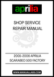 UNLOCK THE FULL POTENTIAL OF YOUR 2005-2006 APRILIA SCARABEO 500 WITH OUR COMPREHENSIVE FACTORY SHOP SERVICE REPAIR MANUAL. THIS PDF FILE IS AN ESSENTIAL RESOURCE FOR BOTH SEASONED MECHANICS AND DIY ENTHUSIASTS, PROVIDING DETAILED INSTRUCTIONS AND DIAGRAMS TO ENSURE YOUR SCOOTER RUNS SMOOTHLY AND EFFICIENTLY.