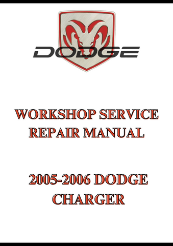 2005-2006 DODGE CHARGER WORKSHOP SERVICE REPAIR MANUAL - PDF
