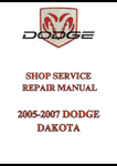 2005-2007 DODGE DAKOTA SHOP SERVICE REPAIR MANUAL - PDF