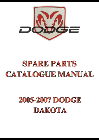 2005-2007 DODGE DAKOTA SPARE PARTS CATALOGUE MANUAL - PDF