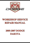 2005-2007 DODGE DAKOTA WORKSHOP SERVICE REPAIR MANUAL - PDF