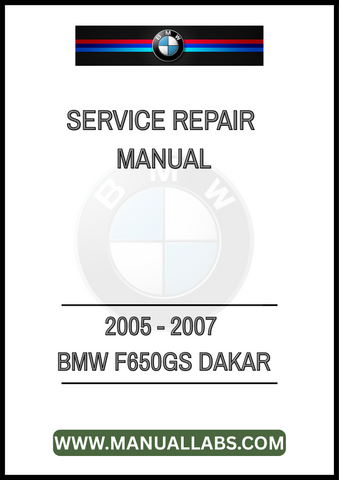 DON'T LET MINOR ISSUES TURN INTO MAJOR PROBLEMS. INVEST IN THE 2005 - 2007 BMW F650GS DAKAR SERVICE REPAIR MANUAL TODAY AND ENSURE YOUR BIKE RUNS SMOOTHLY FOR YEARS TO COME. 