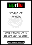 UNLOCK THE FULL POTENTIAL OF YOUR 2005 APRILIA ATLANTIC WITH OUR COMPREHENSIVE WORKSHOP MANUAL, AVAILABLE IN A CONVENIENT PDF FORMAT. THIS ESSENTIAL GUIDE COVERS ALL MODELS FROM 125 TO 500CC, PROVIDING YOU WITH DETAILED INSTRUCTIONS AND INSIGHTS TO KEEP YOUR SCOOTER RUNNING SMOOTHLY.