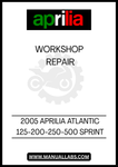 UNLOCK THE FULL POTENTIAL OF YOUR 2005 APRILIA ATLANTIC WITH OUR COMPREHENSIVE WORKSHOP REPAIR PDF FILE. THIS ESSENTIAL GUIDE COVERS ALL MODELS FROM 125 TO 500CC, PROVIDING YOU WITH DETAILED INSTRUCTIONS AND EXPERT INSIGHTS TO TACKLE ANY REPAIR OR MAINTENANCE TASK WITH CONFIDENCE.