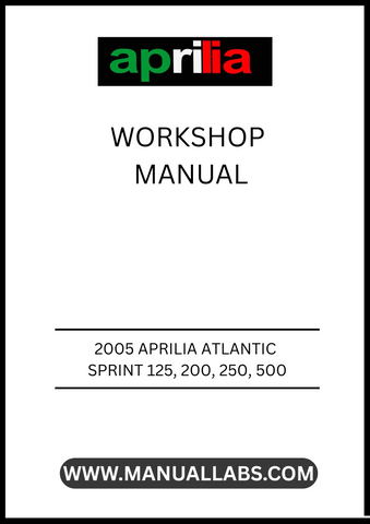 UNLOCK THE FULL POTENTIAL OF YOUR 2005 APRILIA ATLANTIC SPRINT 125, 200, 250, AND 500 WITH OUR COMPREHENSIVE WORKSHOP MANUAL IN PDF FORMAT. THIS ESSENTIAL GUIDE IS DESIGNED TO PROVIDE YOU WITH DETAILED INSIGHTS INTO MAINTENANCE, REPAIRS, AND TROUBLESHOOTING, ENSURING YOUR SCOOTER RUNS SMOOTHLY AND EFFICIENTLY.